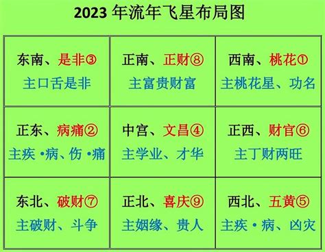 2023流年飛星圖